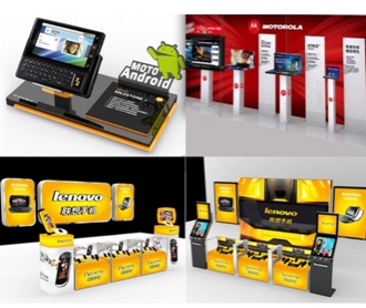  聯(lián)想手機展廳平面設計 